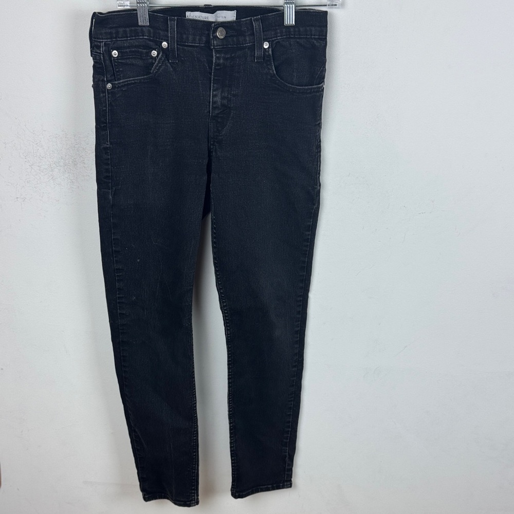 Signature by Levi Strauss Black Slim Jeans